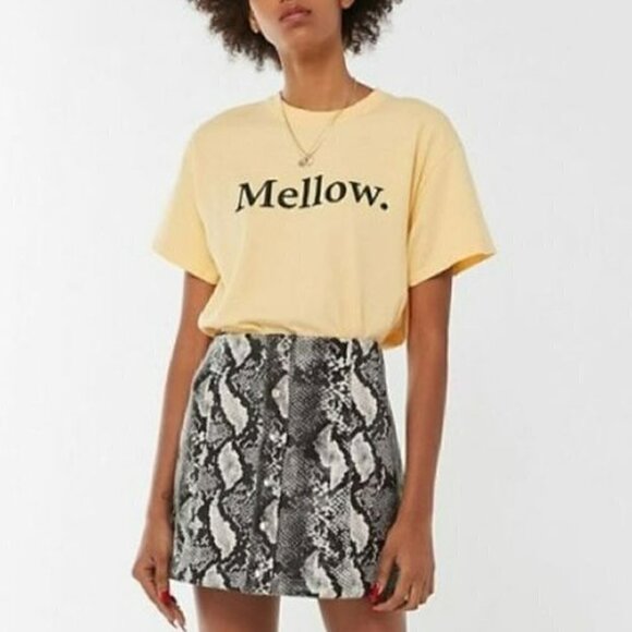 Urban Outfitters Snake Print Mini Skirt Small - Picture 1 of 9